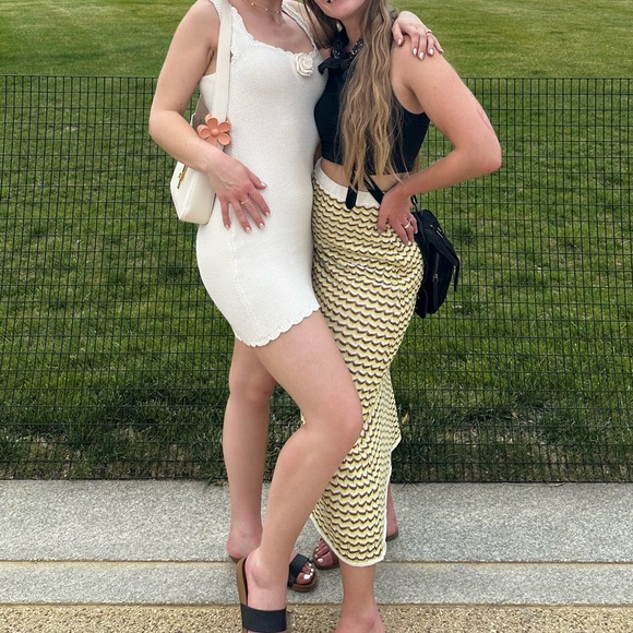 Wild Fable Knit Mini Dress Ivory - Picture 1 of 4